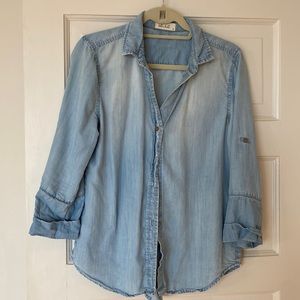 Chambray top from Anthro